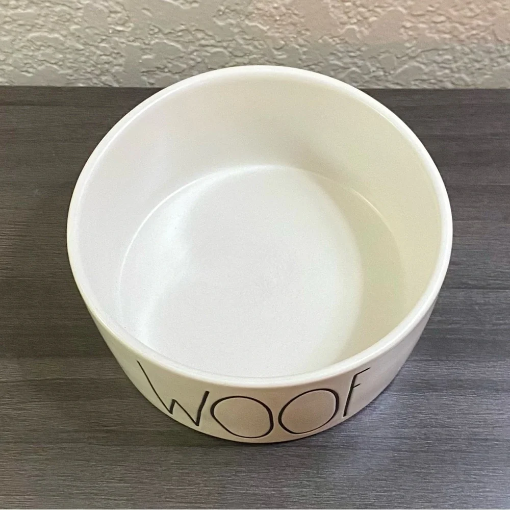 Dog Mom Dad Gift Rae Dunn Woof Dog Dish